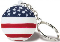 Key Chains: USA Round Ball Stress Ball Keychains